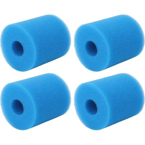 Lot de 4 cartouches filtrantes de type H pour piscine, éponges de rechange pour pompe de piscine (1/5)