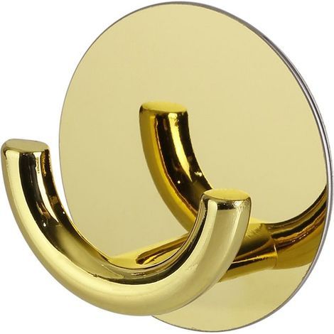 Bain Hanger, Crochet Mural Minimaliste Nordique CréAtif Cintre AdhéSif En Acier Inoxydable Alliage De Zinc Pour Porte De Salle De Bains Et Cuisine Gold (Doré) (1/5)