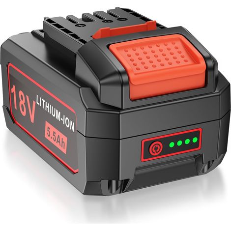 Batterie Li-ion 18 V 5500 mAh pour outil Flex AP, batterie de rechange FL1850 445894 avec indicateur de niveau de charge (1/5)