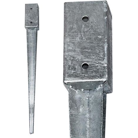 Einschlaghülsen Bodenhülse Bodenanker 750 - 900 mm Vierkant feuerverzinkt 71 x 71 mm / 750 mm