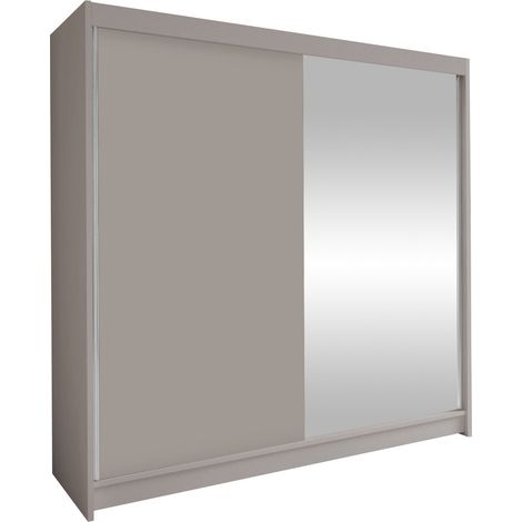Armario Closico Cavaris I, Cachemira, 215x180x58cm, Puertas de armario: Correderas, Número de estantes: 5