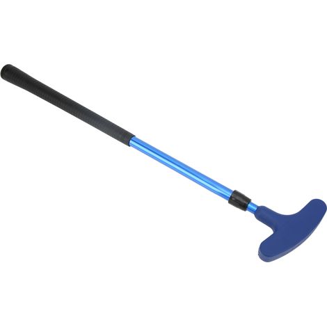 Putter de golf rétractable et réglable à double face avec échelle intégrée, idéal pour les enfants et les adultes. Cadeau ludique bleu. (1/5)