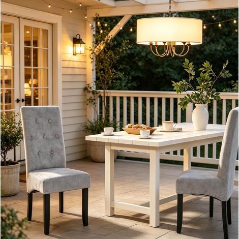 Esszimmerstuhl aus Samt mit hoher Rückenlehne, 2er-Set OKMYHOME (1/5)