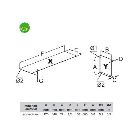 Ripiano Infinity Bolis Italia 60cm Argento (1/2)