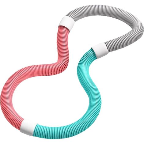 Hoop d'Entraînement Pliable, Cercle Lesté en PVC, Équipement de Fitness Portable, Exercice pour Taille/Dos/Cuisses, Hula Hoop pour Fitness à Domicile (1/5)