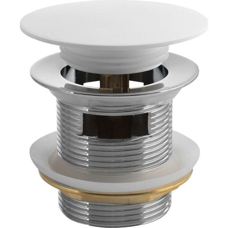 Polysan - Desagüe para bañera, ClickClack, blanco mate 72195 (1/4)