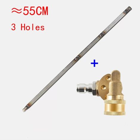 Outil De Nettoyage Pour Réservoir D Eau Et Radiateur - Pression Verticale Élevée - Sortie Unidirectionnelle En Ventail - Utilisation Eau Ou Gaz - Pour Camions Lourds - 55 Cm (1/5)