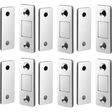 Lot de 6 paires d'aimants invisibles ultra-fins pour portes (1/5)