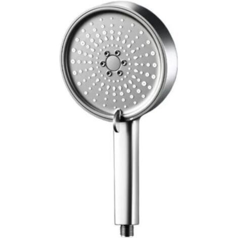 High Pressure Shower Head, 12cm Water Saving Shower Head with Shut Off Switch, 5 Different Sprays, Silver Shower Head with Filter for Whirlpool Bathtubs (1/4)
