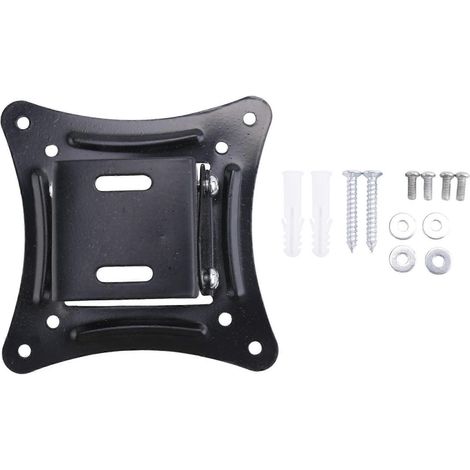 Support mural universel compatible avec les écrans LCD/LED de 14 à 27 pouces, réglable en hauteur, extensible, compatible avec la norme VESA, numéro de modèle TV-C12. (1/5)