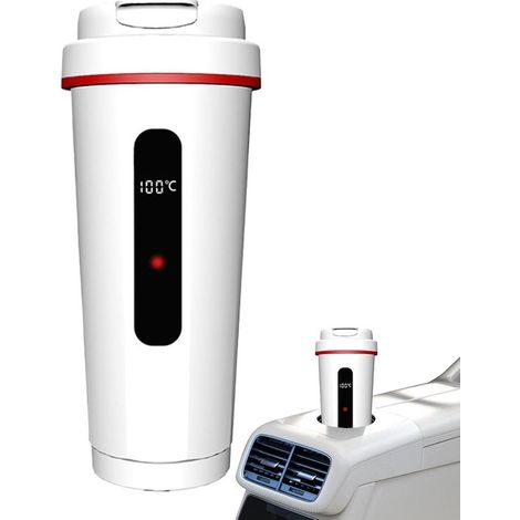 Hervidor de viaje para coche，12 V，24 V，hervidor de agua portátil，calentador de leche compacto，accesorios de calentamiento rápido para coches (1/5)