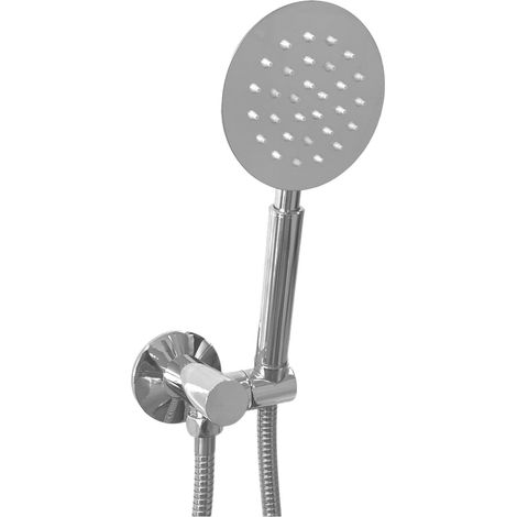 Support de douche avec prise d'eau et tuyau flexible 150 cm (1/4)