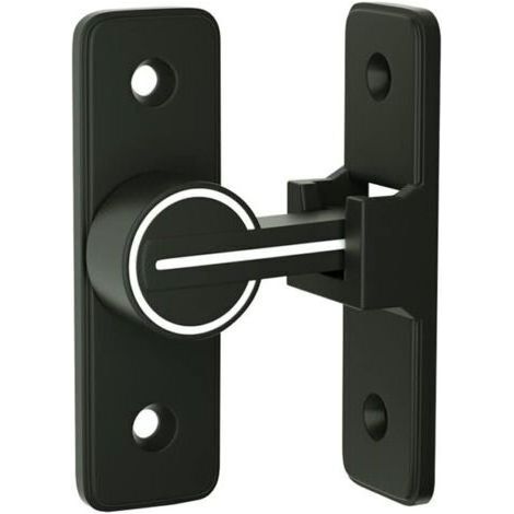 Loquet de portail robuste à 90 degrés, loquet à bascule, verrou de sécurité pour porte, convient pour jardin, salle de bain, extérieur, garage, fenêtre (1/5)
