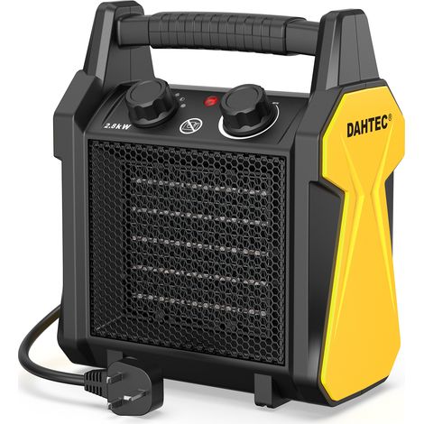 DAHTEC Chauffage Soufflant Portable 2000W, Double Sécurité et Design Mini, Idéal pour Toute la Maison (1/5)