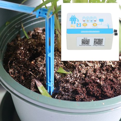 Automatischer Bewässerungscomputer mit Tropfsteuerung, Smartphone- und WLAN-Fernbedienung, EU-Stecker 110–240 V (1/5)