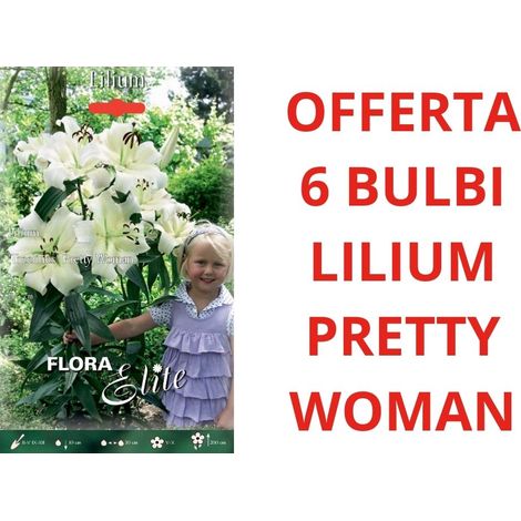 OFFERTA 6 BULBI DI LILIUM HYBRIDS PRETTY WOMAN BULBS BULBES
