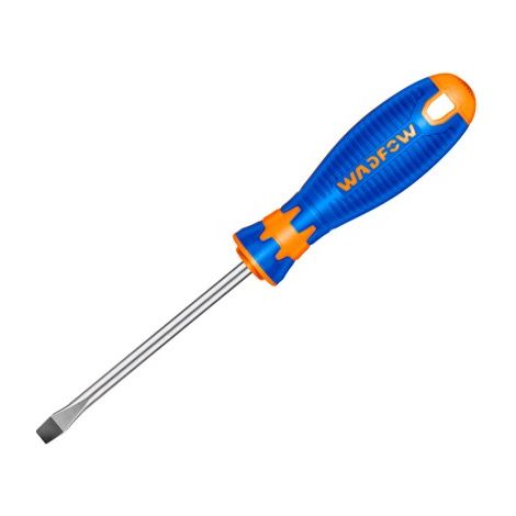 WADFOW Schlitzschraubendreher, 4 x 100 mm, mit magnetischer Spitze und ergonomischem Griff (1/3)