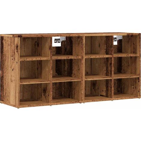 Maison Exclusive - Zapateros 2 uds madera vieja 52x30x50 cm