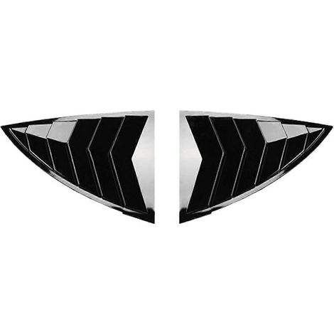 Heckscheiben-Lüftungsgitter für Tesla Model Y, Juniper-Lüftungsgitter, dreieckige Seitenlüftungsblende, glänzend schwarzes Zubehör (1/5)