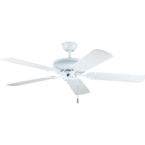 Ceiling Fan White Eagle Slimline with Pull Cord