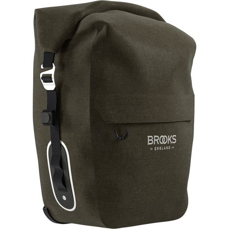 Sacoche Latérale Vélo Grande 18-22l Verte - Rangement Voyage Volumineux - Brooks