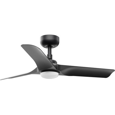 Faro Hey Ventilateur de plafond intelligent LED Hey 90 cm, noir mat, CCT