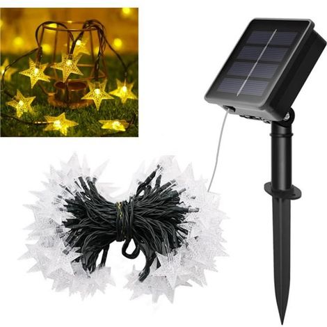 Lumière au néon LED Solaire,Étoile Bande LED IP65 Etanche Néon Extérieur,8 modes,7M Flexible Bande lumière pour Clôture,Jardin Cour (1/5)