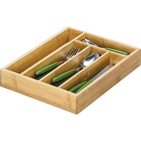 Zeller 25269 Besteckkasten, Bamboo / 34 x 26 x 5 (1/2)