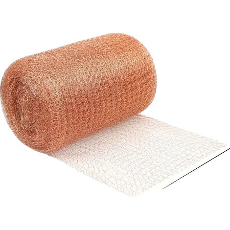 Malla de cobre a prueba de plagas, construcción duradera, fácil personalización, 12,7 cm x 3 m (1/2)