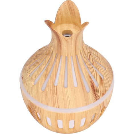 300 ml Diffusor für ätherische Öle aus Holz, Luftbefeuchter mit Nachtlicht, USB-Aromatherapie, natürliche Holzoptik. (1/5)