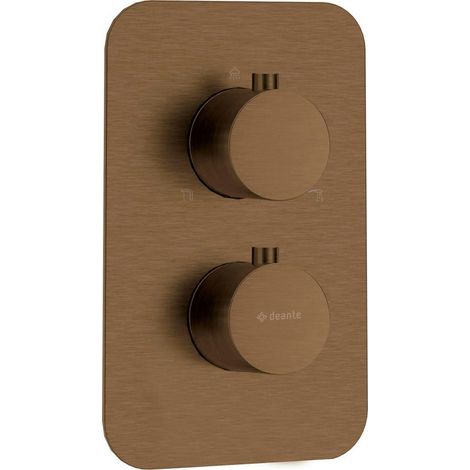Elemento esterno Deante Box Therm in ottone spazzolato bronzo
