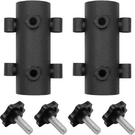 Lot de 2 supports de canne à pêche pour tente de camping, support de parasol de plage, base, tente portable, tube fixe, mât de bâche, support pour (1/5)