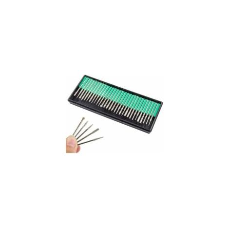 30pcs 3mm Tige Fraises Ratatif Diamantées Pour Verre,Marbre,Rock et Bijoux Rotatif de Gravure Outil (1/5)