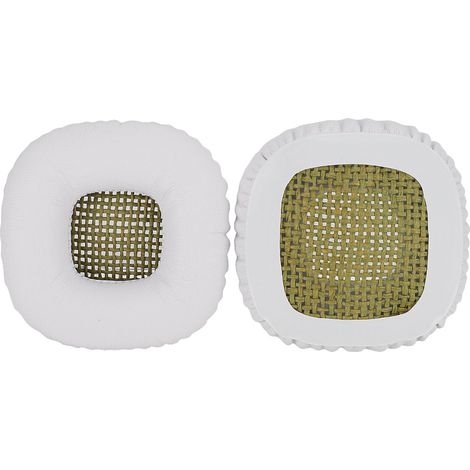 1 Paire de coussinets mousse mémoire de remplacement pour casque MARSHALL MAJOR II, blanc (1/5)