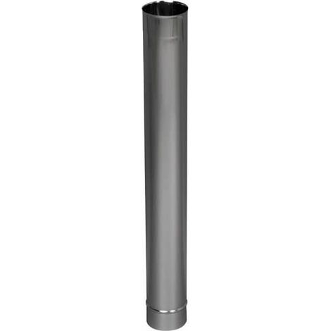 TEN – Tuyau inox 304 Ø153 1m – Tube simple paroi – Soudure continue – Raccordements tous combustibles – Compatible avec tuyaux de fumisterie
