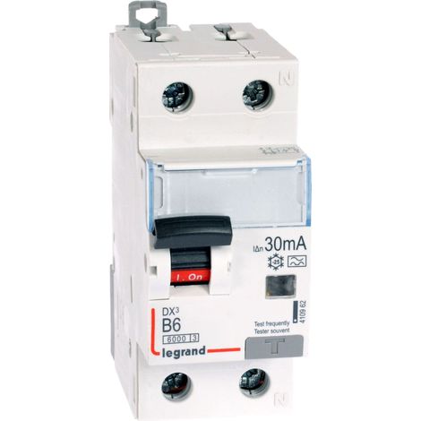 Legrand P312 DX3 disjoncteur différentiel gris 2P 6A