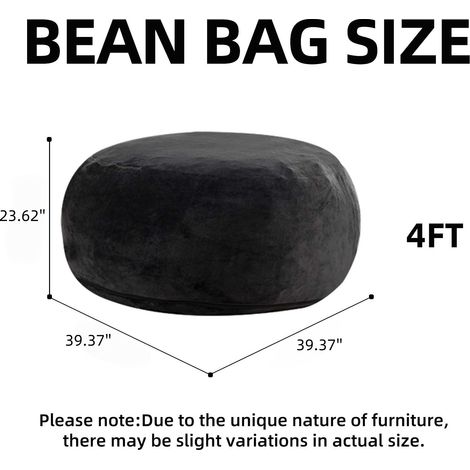 4FT Sitzsack,Sitzsackstuhl, Sofa für Erwachsene,weicher und bequemer Lesestuhl,geeignet für Schlafzimmer, Balkone und andere Orte (1/5)