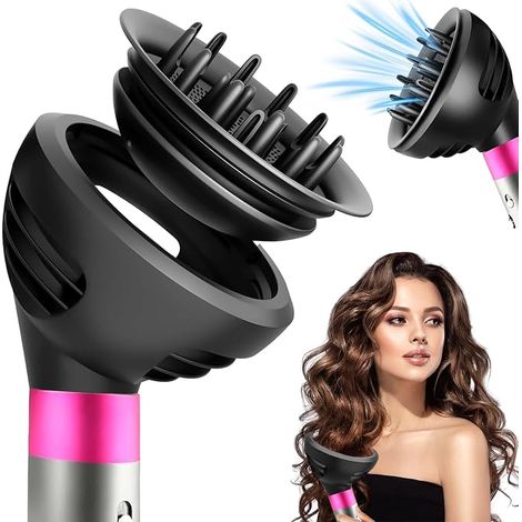 Applicable Diffuseur Pour Dyson Airwrap Styler HS01 HS05 HS08, Embout Diffuseur Dyson Airwrap, Diffuseur Cheveux Bouclés, Buse De Diffusion Convertible Pour Airwrap Styler En Sèche-Cheveux