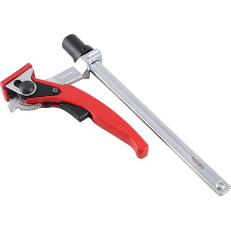 [JAMAIS UTILISÉ]Serre-joint à cliquet pour établi de menuiserie, base de 20 mm, rail de guidage de 13,5 x 6,5 mm (1/5)