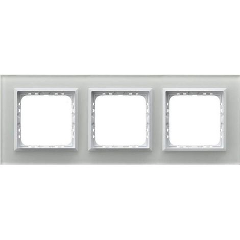 Ospel Cornice Tripla in vetro bianco minimalista