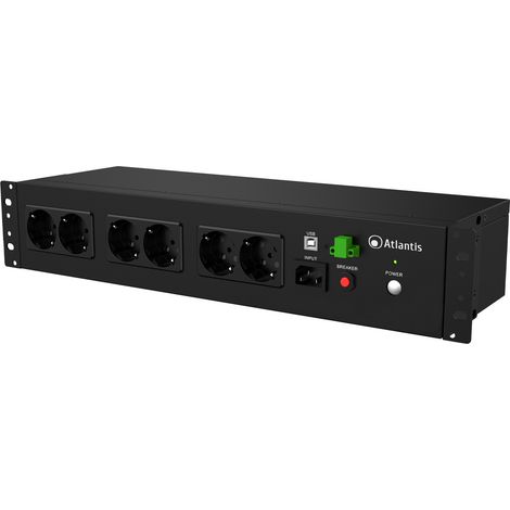 Atlantis Land A03-PDU1000-RC sistema de alimentación ininterrumpida (UPS) Línea interactiva 480 W 8 salidas AC (1/5)