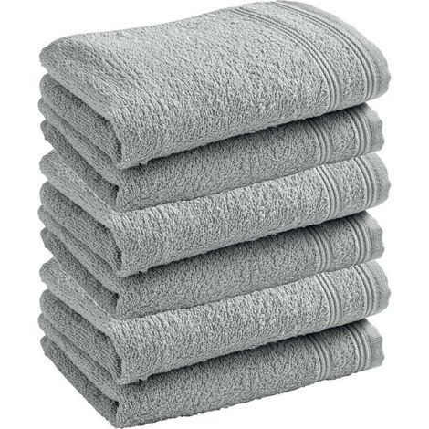 Serviette invité éponge - COTON PUR - Spa Perle - 30 x 50 cm - 400 g/m² - Lot de 24 (1/5)