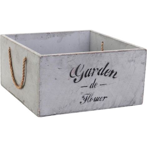 Grande fioriera vintage in legno con supporti per fiori ed erbe aromatiche da giardino (1/5)