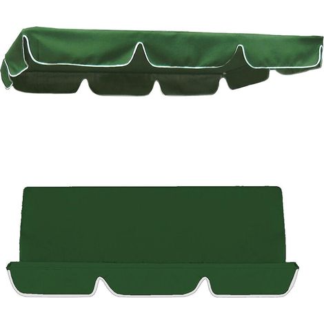 Schaukel-Sonnenschirmbezug (Grün, 164 x 114 x 15 cm) – Hochwertiger, wasserdichter und UV-beständiger Ersatzbezug aus Polyester für Sonnenschirme, geeignet (1/4)