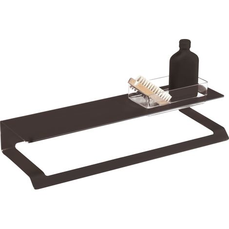 MANILLONS TORRENT 02396081 SLIM Repisa Toallero Adhesivo Negro Mate - ref: 02396081