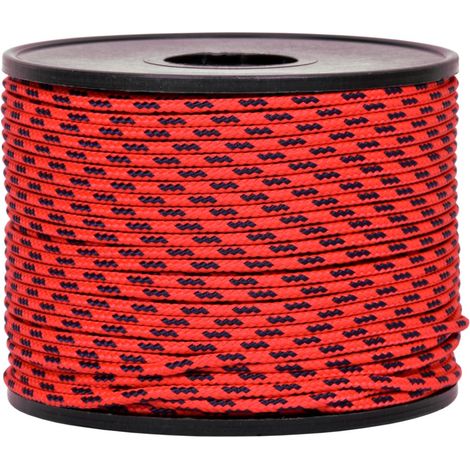 Corde tressée Tresse Rouge/Bleu