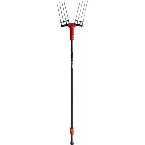 abbacchiatore olive a batteria blue bird "olimpo 23-56" movimento oscillatorio laterale 21v + asta telescopica 2,2-3,1 mt