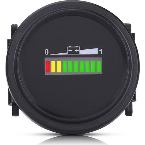 Batterie LED Indicateur Digital 12V 24V 36V 48V 72V Jauge pour Voiture de Golf (1/5)