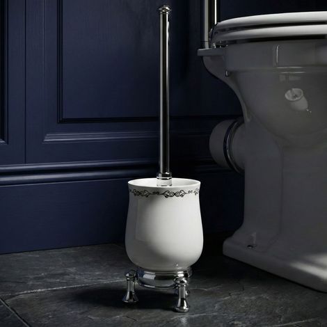 PaulGurkes WC-Bürste Retro Keramik Stand-Toilettenbürste Nostalgie