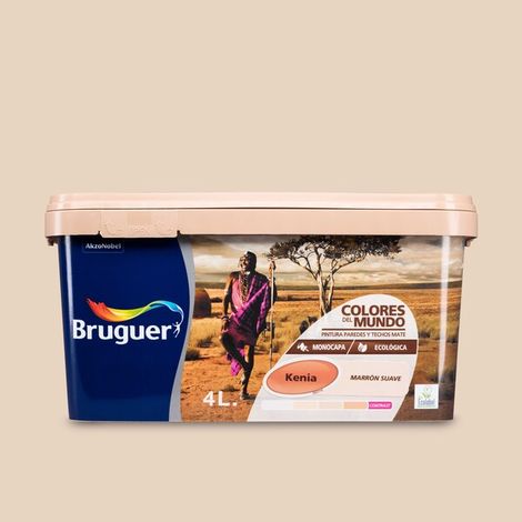 PINT PLAST KENIA MARRON SUAVE - 4 L